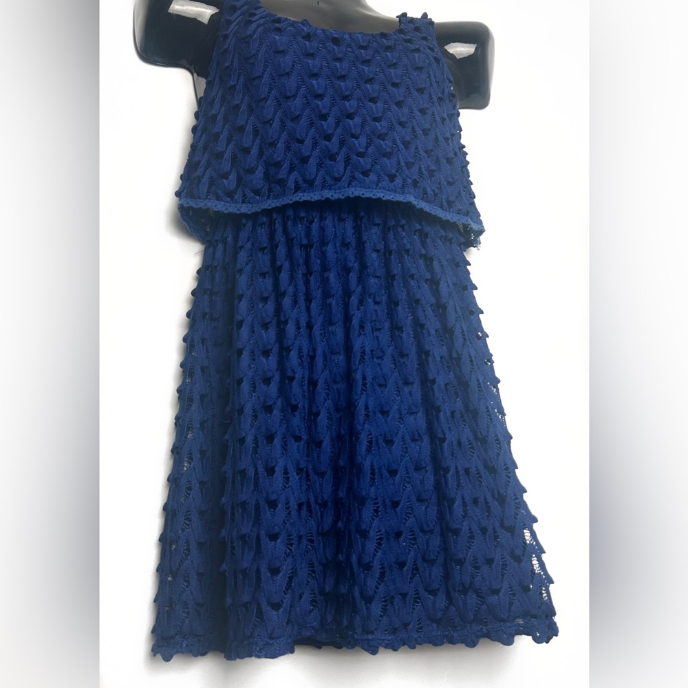 Lily Rose Royal Blue Crochet Dress *NWOT
